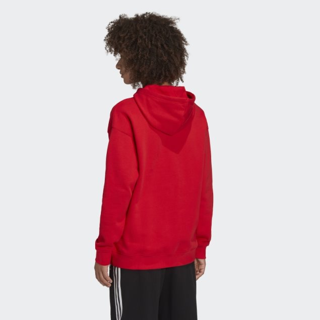 Sudadera Adidas Adicolor Trefoil Roja