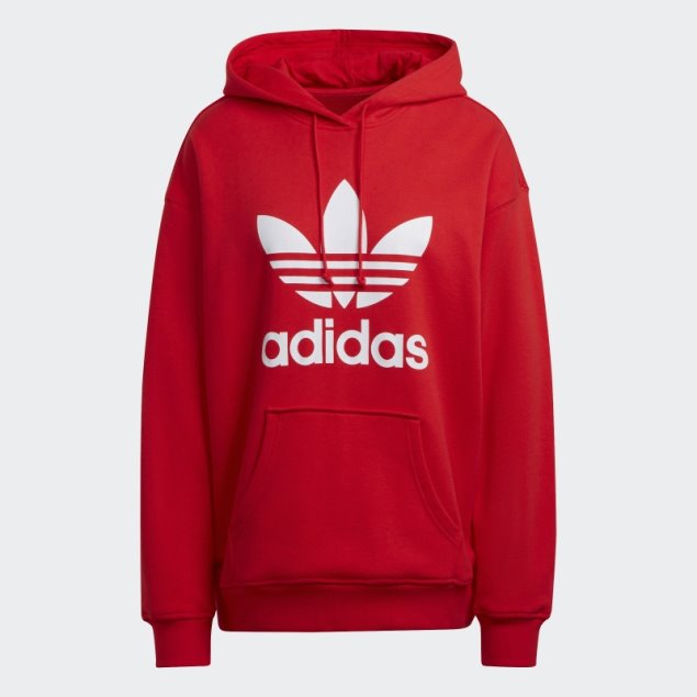 Sudadera Adidas Adicolor Trefoil Roja