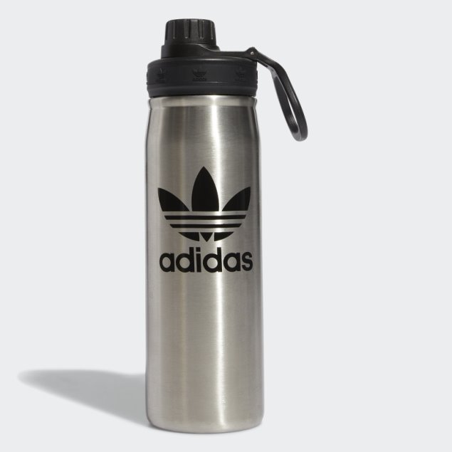 Botella Metal Acero Adidas 600 Ml Negra