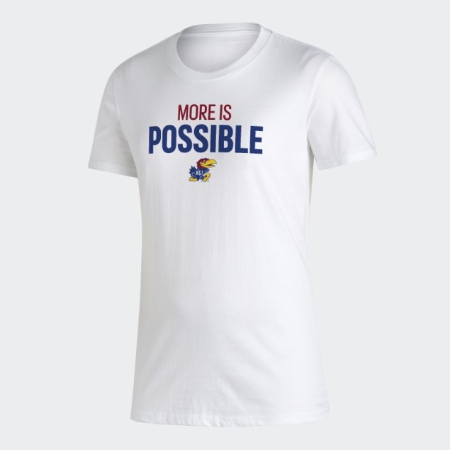 Camiseta Blanca Con Amplificador Jayhawks Adidas