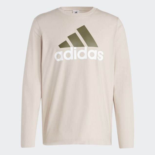 Camiseta De Manga Larga Adidas Essentials Gris Pardo