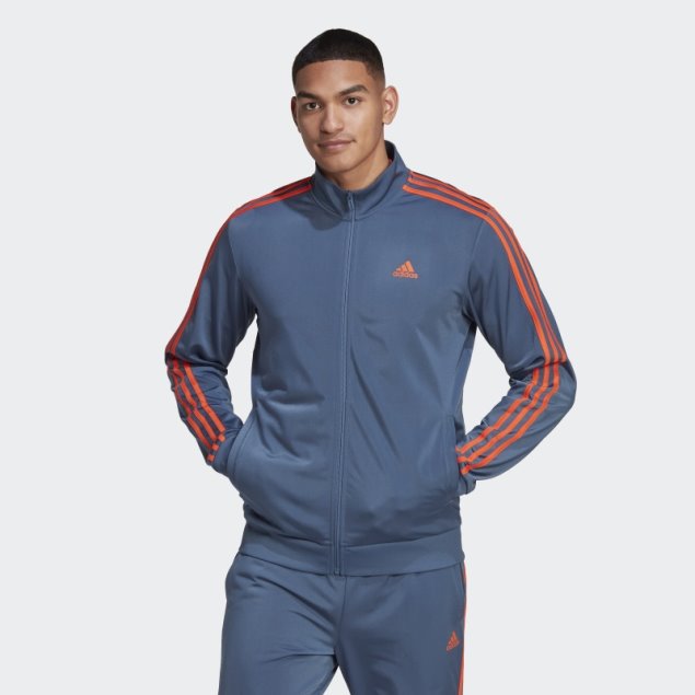Chaqueta De Chándal Essentials Warm-Up Con 3 Bandas De Acero Adidas