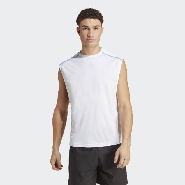 Camiseta Blanca De Entrenamiento Adidas