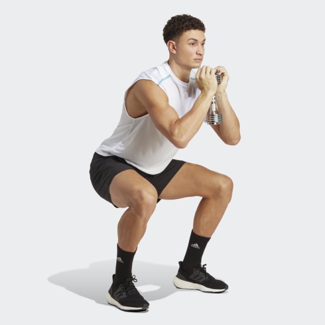 Camiseta Blanca De Entrenamiento Adidas