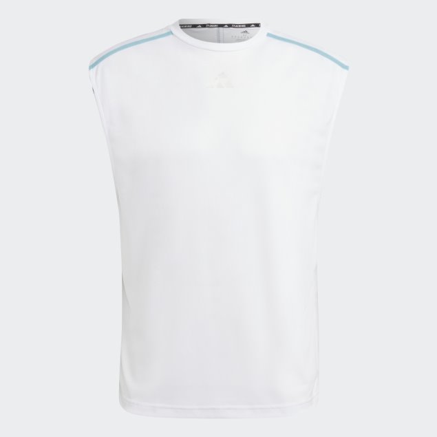 Camiseta Blanca De Entrenamiento Adidas