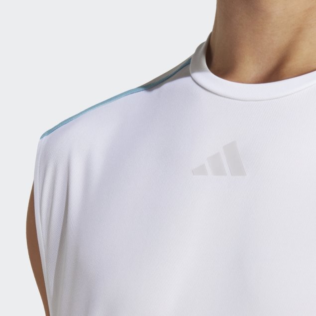 Camiseta Blanca De Entrenamiento Adidas