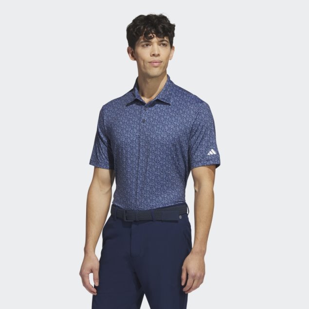Polo De Golf Con Estampado Allover Ultimate365 Azul Marino Adidas