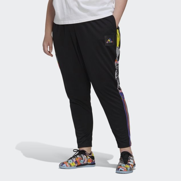 Pantalones De Chándal Negros Adidas Tiro Pride (tallas Grandes)