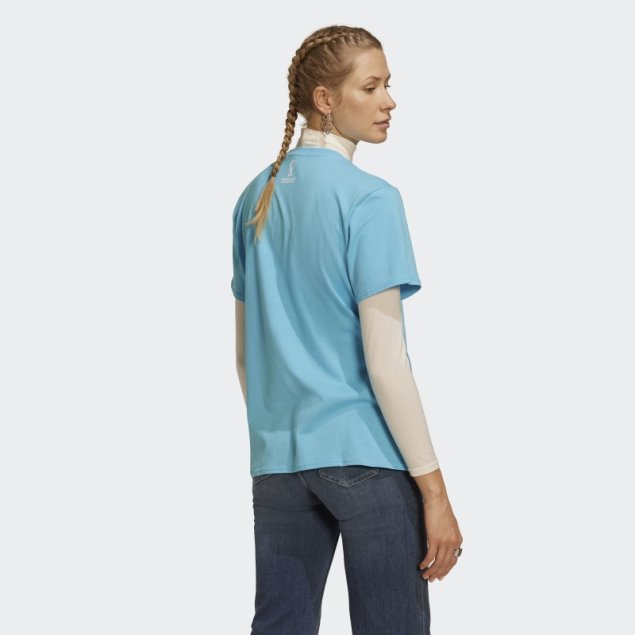 Adidas Camiseta Argentina Copa Del Mundo Fifa 2022 Cyan
