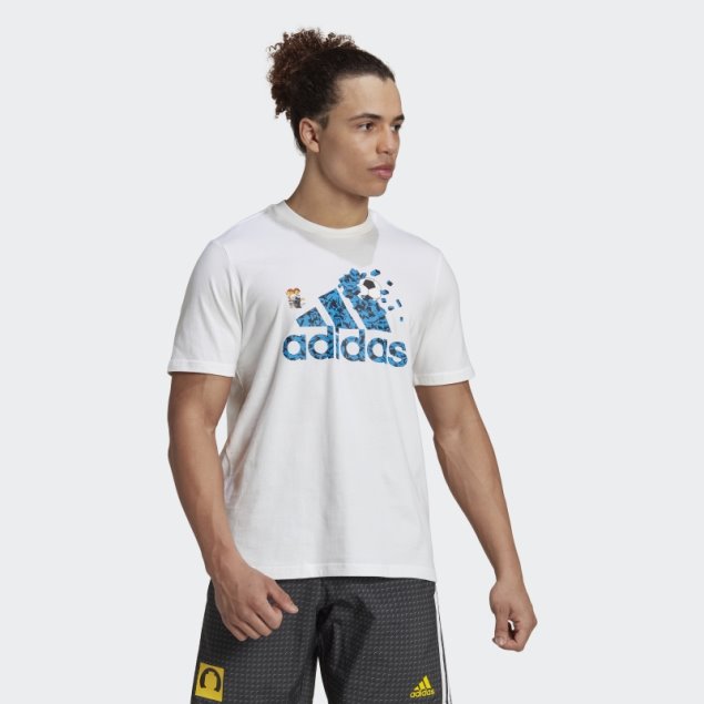 Adidas X Lego Soccer Graphic Camiseta Blanca Caliente
