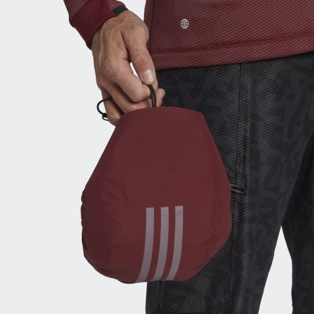 Adidas Terrex Techrock Rain.rdy Anorak Rojo Caliente