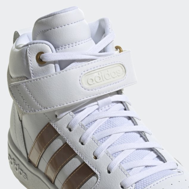 Blanco Postmove Mid Cloudfoam Super Estilo De Vida Zapatos De Baloncesto Clásico Adidas