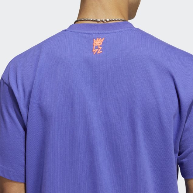 Camiseta Morada Adidas Love Unete Trefoil (género Neutro)