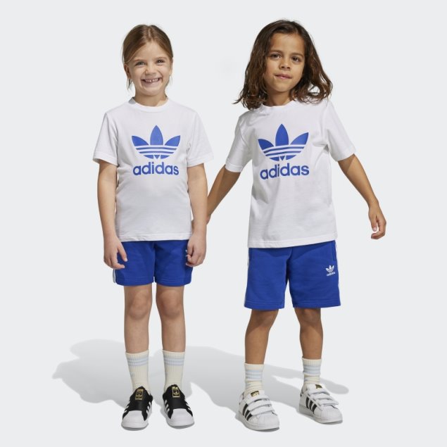 Conjunto Camiseta Y Shorts Adicolor Azul Adidas