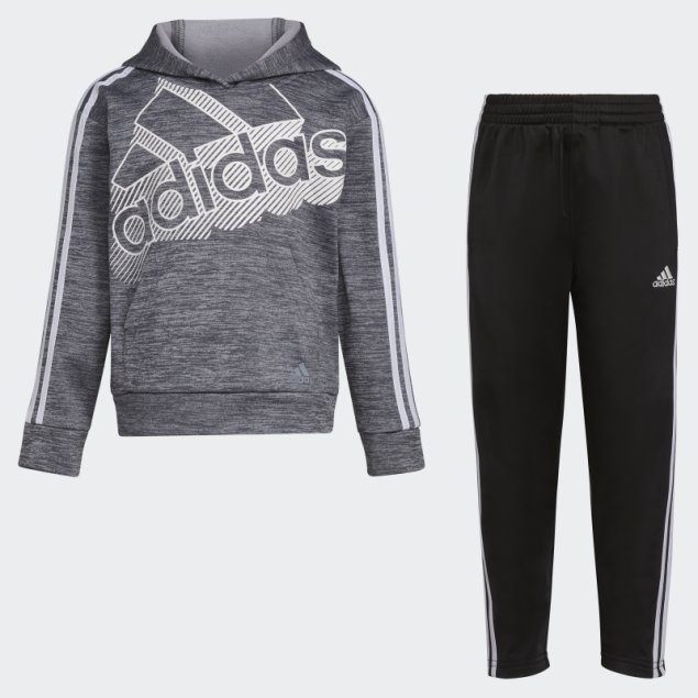 Adidas Conjunto De Sudadera Con Capucha Y Pantalones De Aluminio