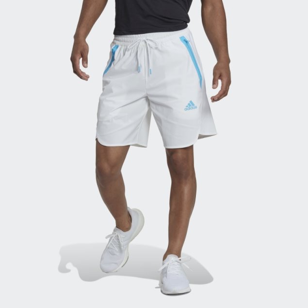 Pantalones Cortos Adidas Blancos Diseñados Para El Día Del Juego