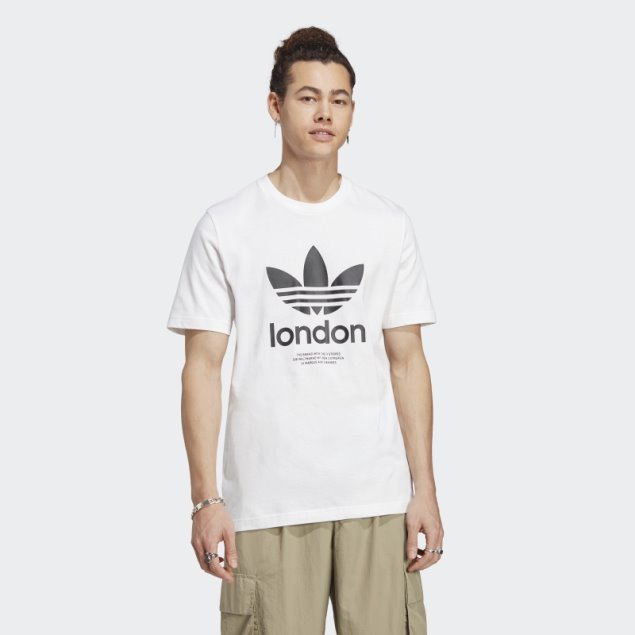 Camiseta Blanca Adidas Icone London City Originals