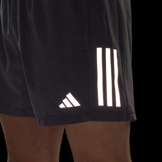 Adidas Own The Run Pantalones Cortos Jaspeados En Negro Melange