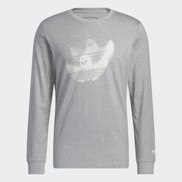 Camiseta Gris Medio De Manga Larga Con Estampado De Shmoofoil Adidas