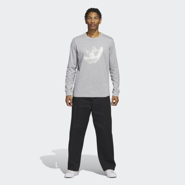 Camiseta Gris Medio De Manga Larga Con Estampado De Shmoofoil Adidas