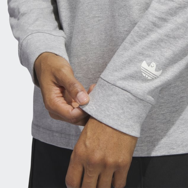 Camiseta Gris Medio De Manga Larga Con Estampado De Shmoofoil Adidas