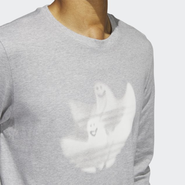 Camiseta Gris Medio De Manga Larga Con Estampado De Shmoofoil Adidas