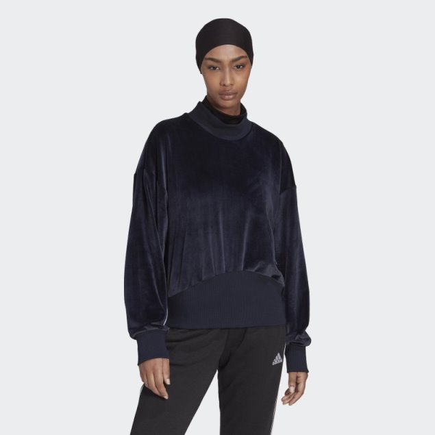 Sudadera De Terciopelo Acogedora De Adidas Holidayz De Tinta