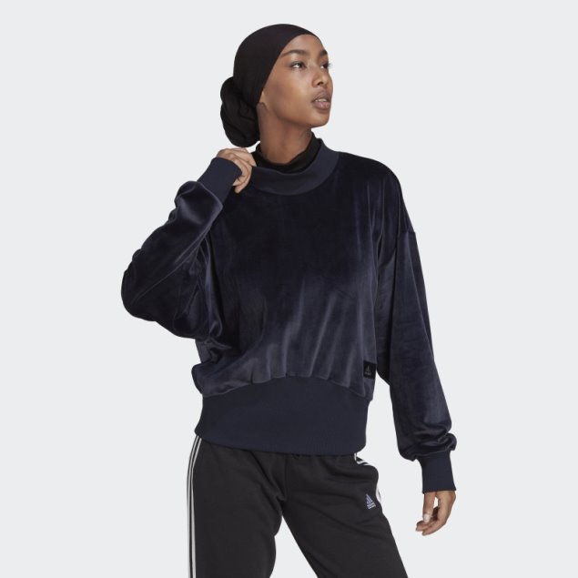 Sudadera De Terciopelo Acogedora De Adidas Holidayz De Tinta