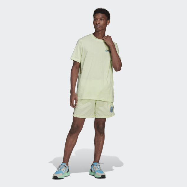 Camiseta Con Estampado De Flores De Pescado Stoked De Lima De Adidas