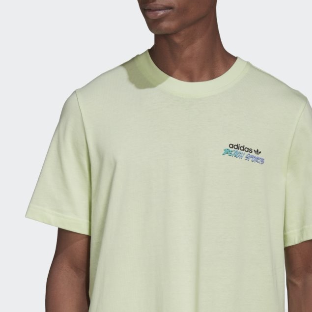 Camiseta Con Estampado De Flores De Pescado Stoked De Lima De Adidas