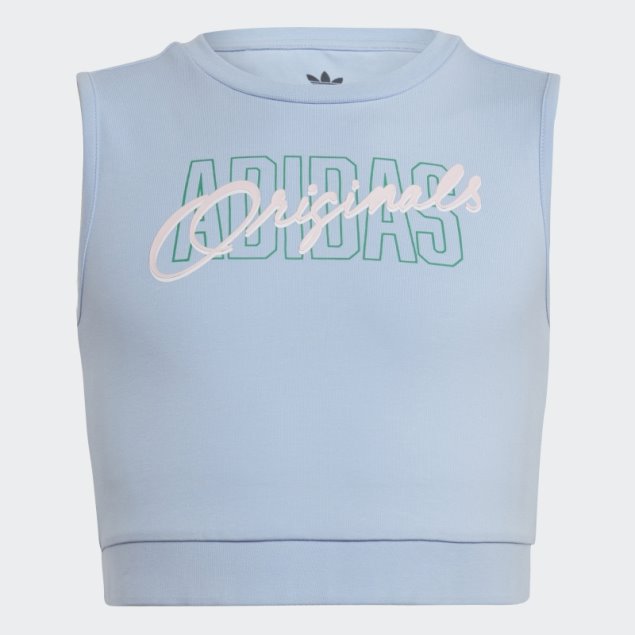 Camiseta Sin Mangas Con Estampado Gráfico Adidas Azul Amanecer