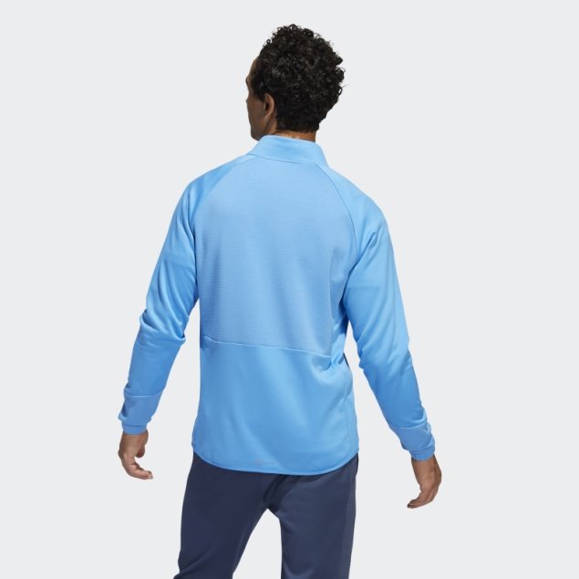 Azul Sudadera Con Cremallera De 1/4 Adidas Cold.rdy