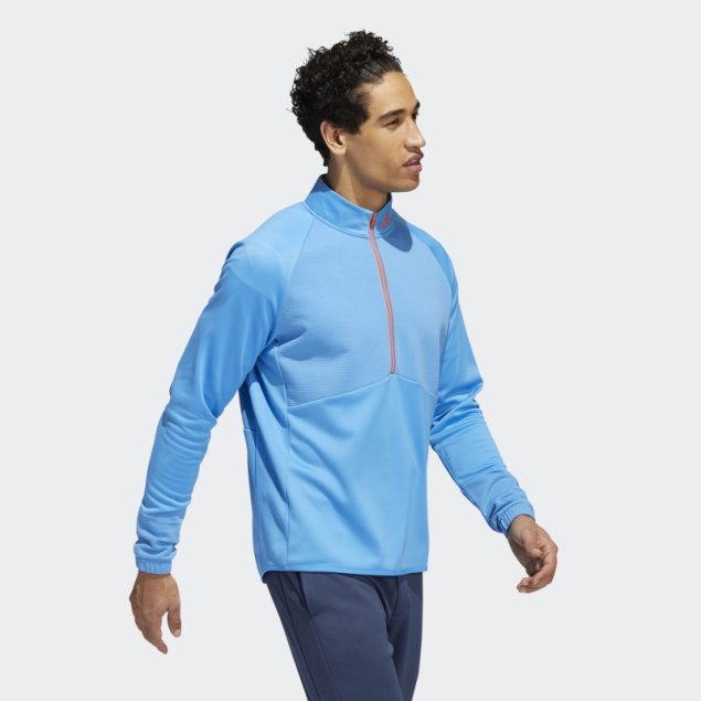 Azul Sudadera Con Cremallera De 1/4 Adidas Cold.rdy