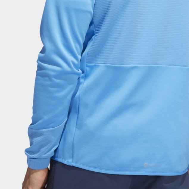 Azul Sudadera Con Cremallera De 1/4 Adidas Cold.rdy
