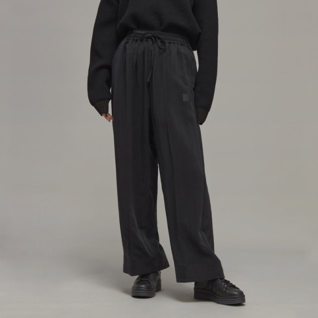 Pantalones Anchos De Sarga Arrugada Y-3 Adidas