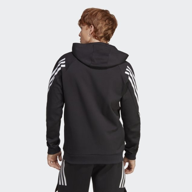 Sudadera Con Capucha Adidas Future Icons 3 Rayas Negro