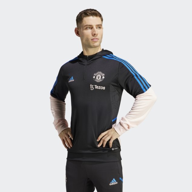 Sudadera Con Capucha Manchester United Condivo 22 Adidas Negro