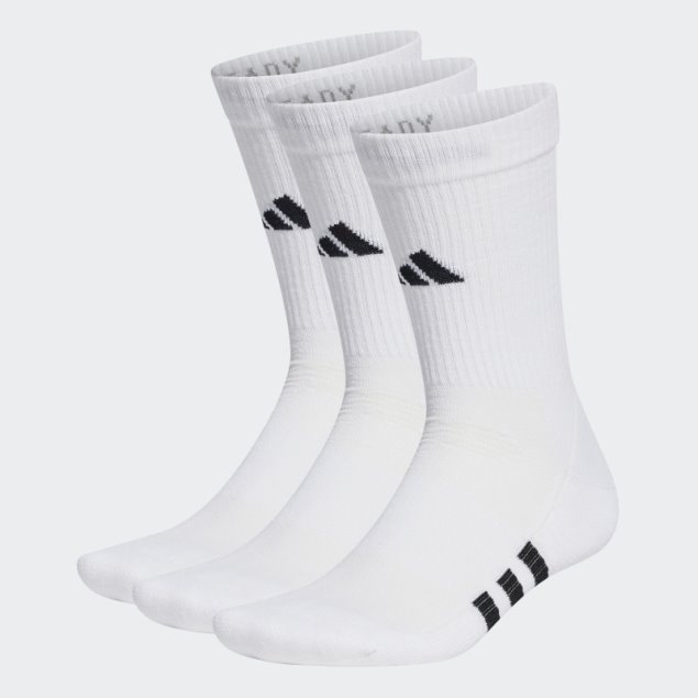 Calcetines Adidas Blancos Performance Acolchados 3 Pares