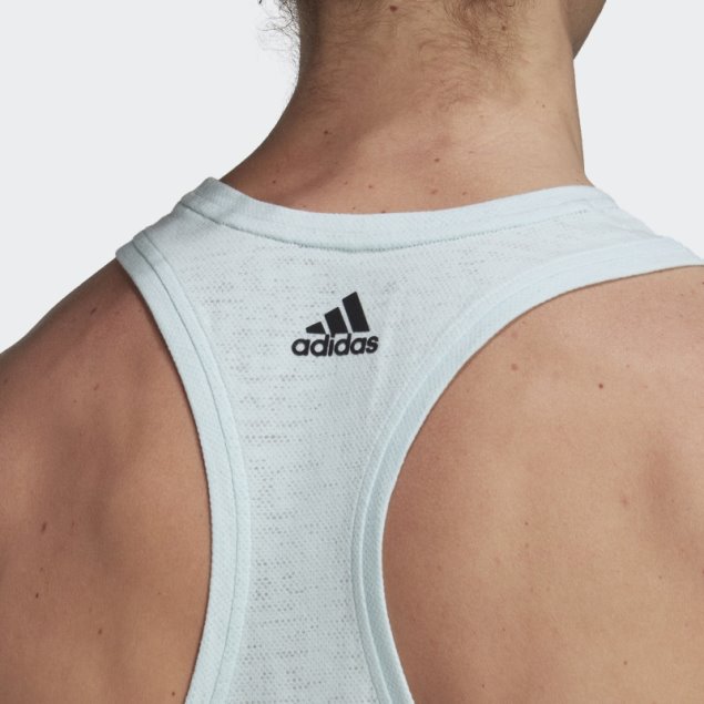 Adidas Camiseta De Entrenamiento De Yoga Azul
