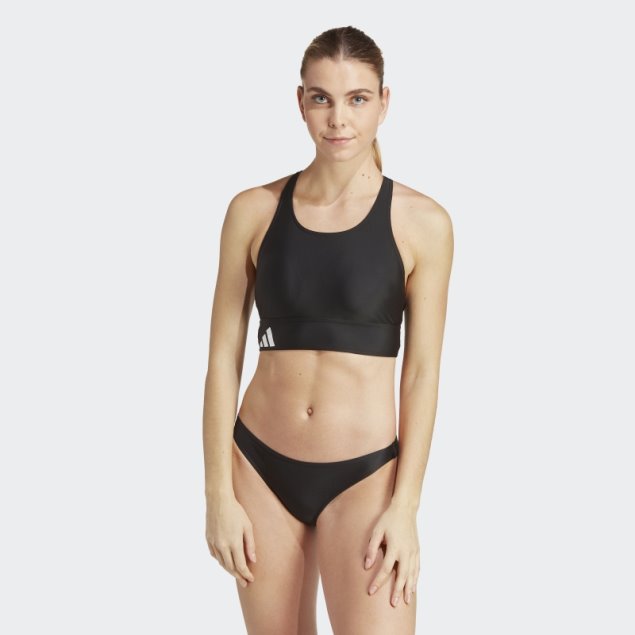 Bikini Negro De Playa Con La Marca Adidas