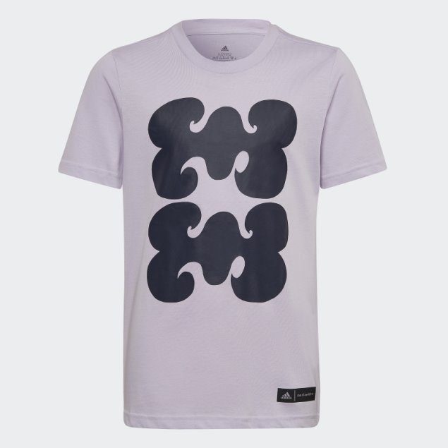 Camiseta Con Gráfico Adidas Marimekko De Tinte Morado
