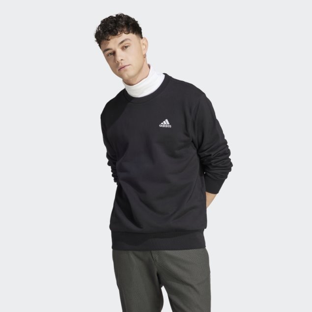 Sudadera Adidas Essentials French Terry Con Logo Pequeño Bordado
