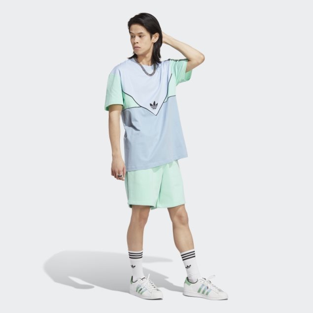 Camiseta Adicolor Archivo De Temporada Adidas Azul Amanecer