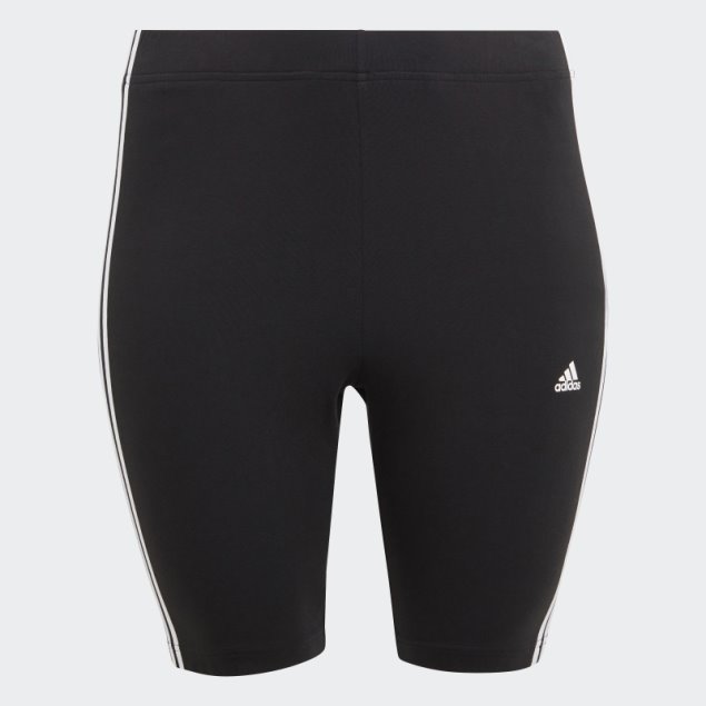 Adidas Essentials 3-stripes Bike Shorts (talla Grande) Blanco Moda