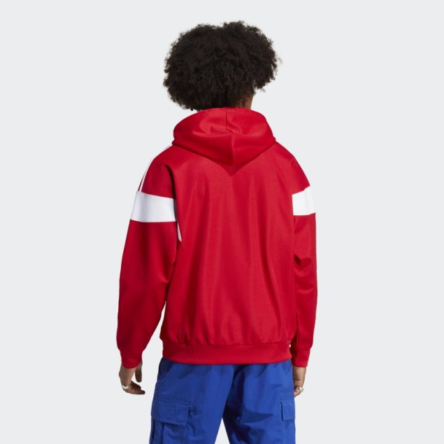 Adicolor Classics Cut Line Sudadera Con Capucha Escarlata Adidas