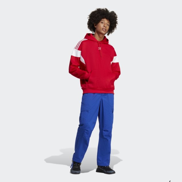 Adicolor Classics Cut Line Sudadera Con Capucha Escarlata Adidas