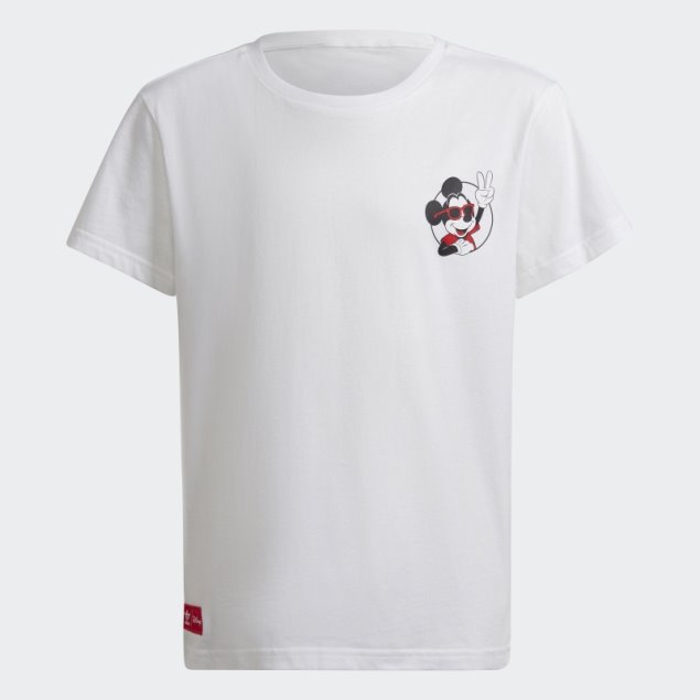 Camiseta Adidas Blanca Disney Mickey Y Amigos Moda