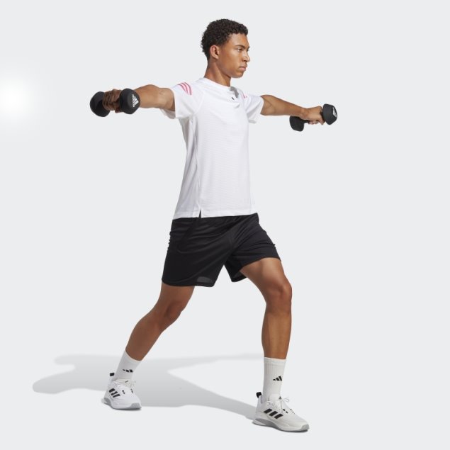 Adidas Camiseta De Entrenamiento Con 3 Rayas De Iconos De Tren