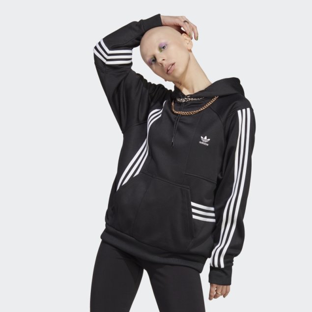 Adidas Sudadera Con Capucha Negra