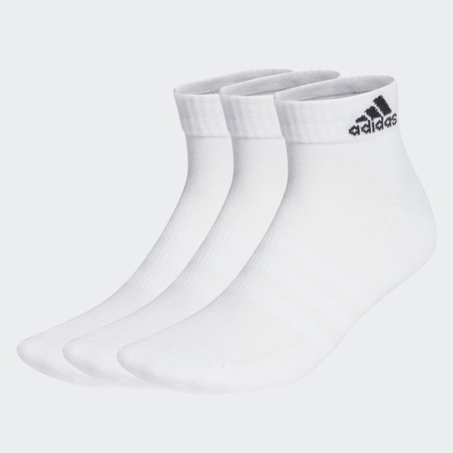 Calcetines Tobilleros Adidas Sportswear Acolchados 3 Pares Blancos